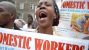 Domestic workers protesting