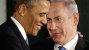 Obama and Netanyahu smiling.