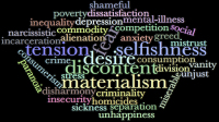 Materialism and misery