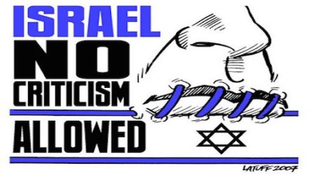 Israel – no criticism allowed