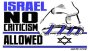 Israel – no criticism allowed