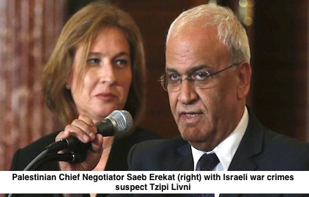 Saab Erekat with Tipi Livni