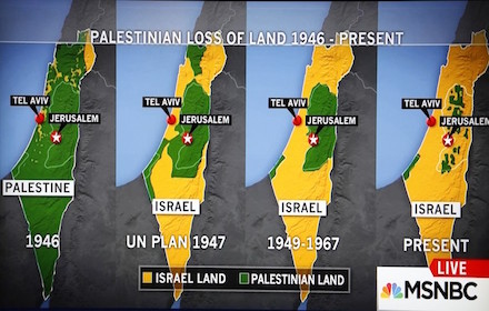 Palestinian land loss 1946 to present