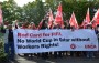 Qatar World Cup workers' rights protest