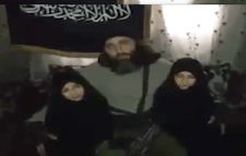 Syrian girl suicide bombers and father