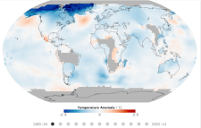 NASA map of climate change