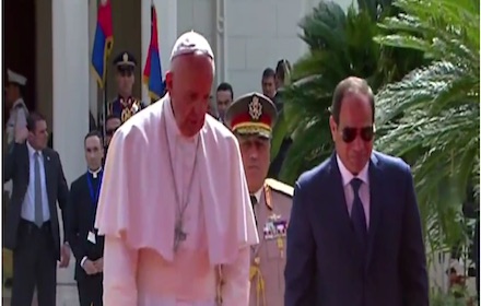 Pope Francis and President Al-Sisi