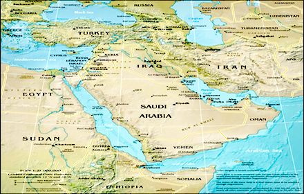 Middle East map