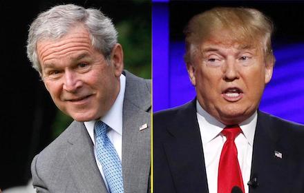 George W. Bush and Donald Trump