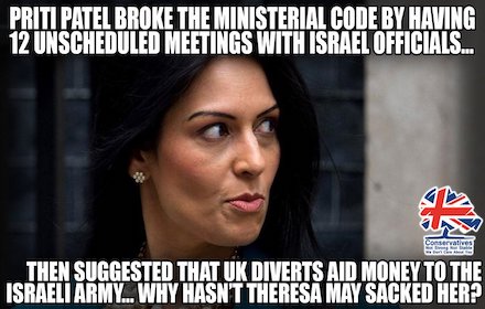 Zionist Priti Patel