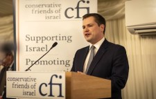 Israel flag waver Robert Jenrick