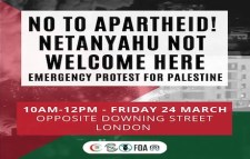 Netanhayu not welcome in UK