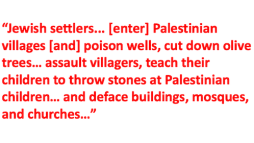 Jewish settler crimes